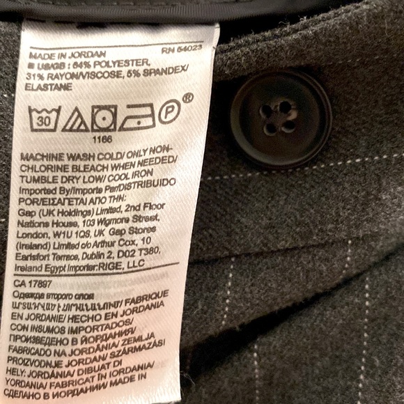 BANANA REPUBLIC High-Rise Straight Elastic-Waist Pants Size 4 - Picture 9 of 14